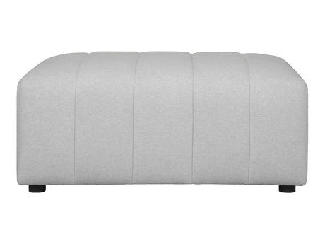 Lyric Beige Ottoman - Ornate Home