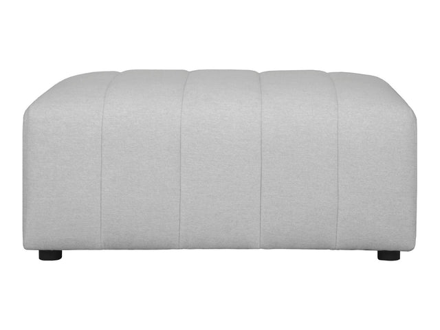 Lyric Beige Ottoman - Ornate Home