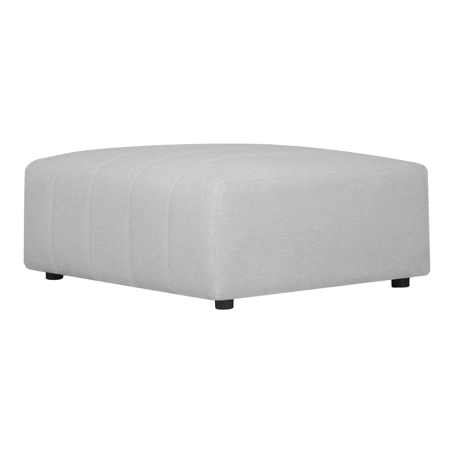 Lyric Beige Ottoman - Ornate Home