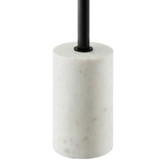 Lyric White/Black Round Side Table - Ornate Home