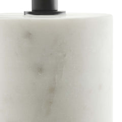 Lyric White/Black Round Side Table - Ornate Home