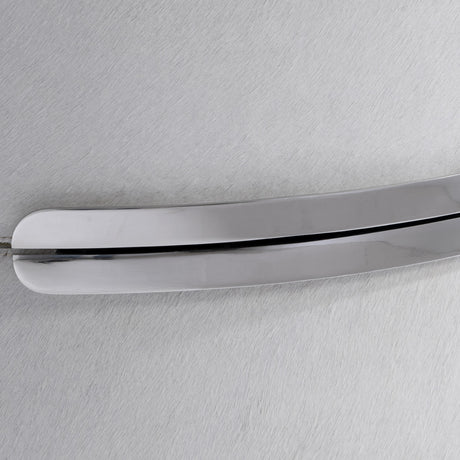 Lyric White/Polished Stainless Nightstand - Ornate Home