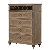 Lyris  Rustic Oak Chest - Ornate Home