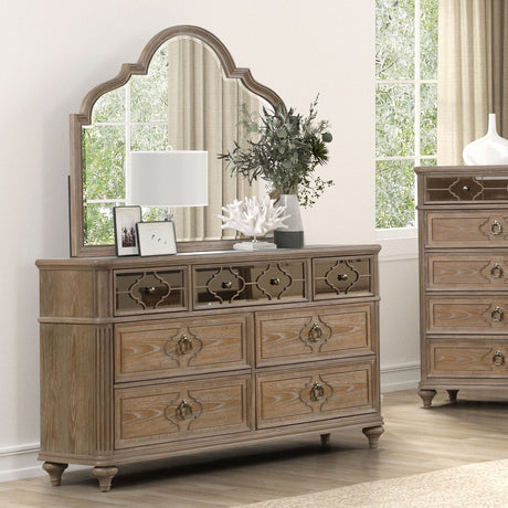 Lyris  Rustic Oak Dresser - Ornate Home