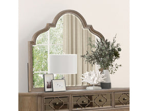 Lyris  Rustic Oak Mirror - Ornate Home