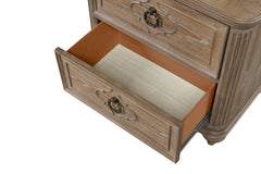 Lyris  Rustic Oak Nightstand - Ornate Home