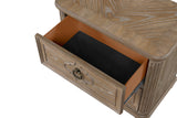 Lyris  Rustic Oak Nightstand - Ornate Home