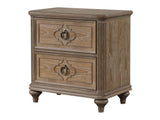Lyris  Rustic Oak Nightstand - Ornate Home