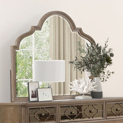 Lyris  Rustic Oak Queen 5 Piece Bedroom Set w/Chest - Ornate Home
