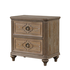 Lyris  Rustic Oak Queen 5 Piece Bedroom Set w/Chest - Ornate Home