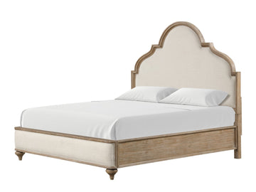 Lyris  Rustic Oak Queen Bed - Ornate Home