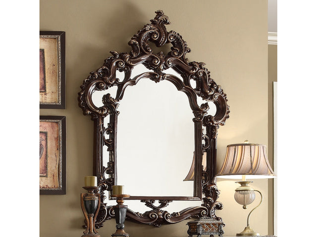 Lysandra Brown Cherry Mirror  / HD-8017 - Ornate Home