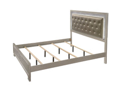 Lyssa Champagne King Panel Bed - Ornate Home