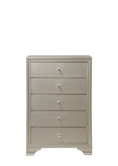 Lyssa Champagne LED Panel Youth Bedroom Set - Ornate Home