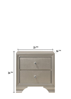 Lyssa Champagne LED Panel Youth Bedroom Set - Ornate Home