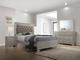 Lyssa Champagne LED Panel Bedroom Set - Ornate Home