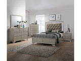 Lyssa Champagne LED Panel Bedroom Set - Ornate Home