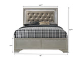 Lyssa Champagne LED Panel Bedroom Set - Ornate Home