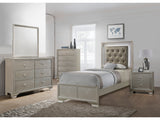 Lyssa Champagne LED Panel Youth Bedroom Set - Ornate Home