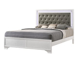 Lyssa Frost King LED Panel Bed - Ornate Home
