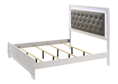 Lyssa Frost LED Panel Bedroom Set - Ornate Home