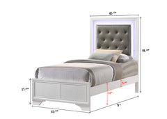 Lyssa Frost LED Panel Youth Bedroom Set - Ornate Home