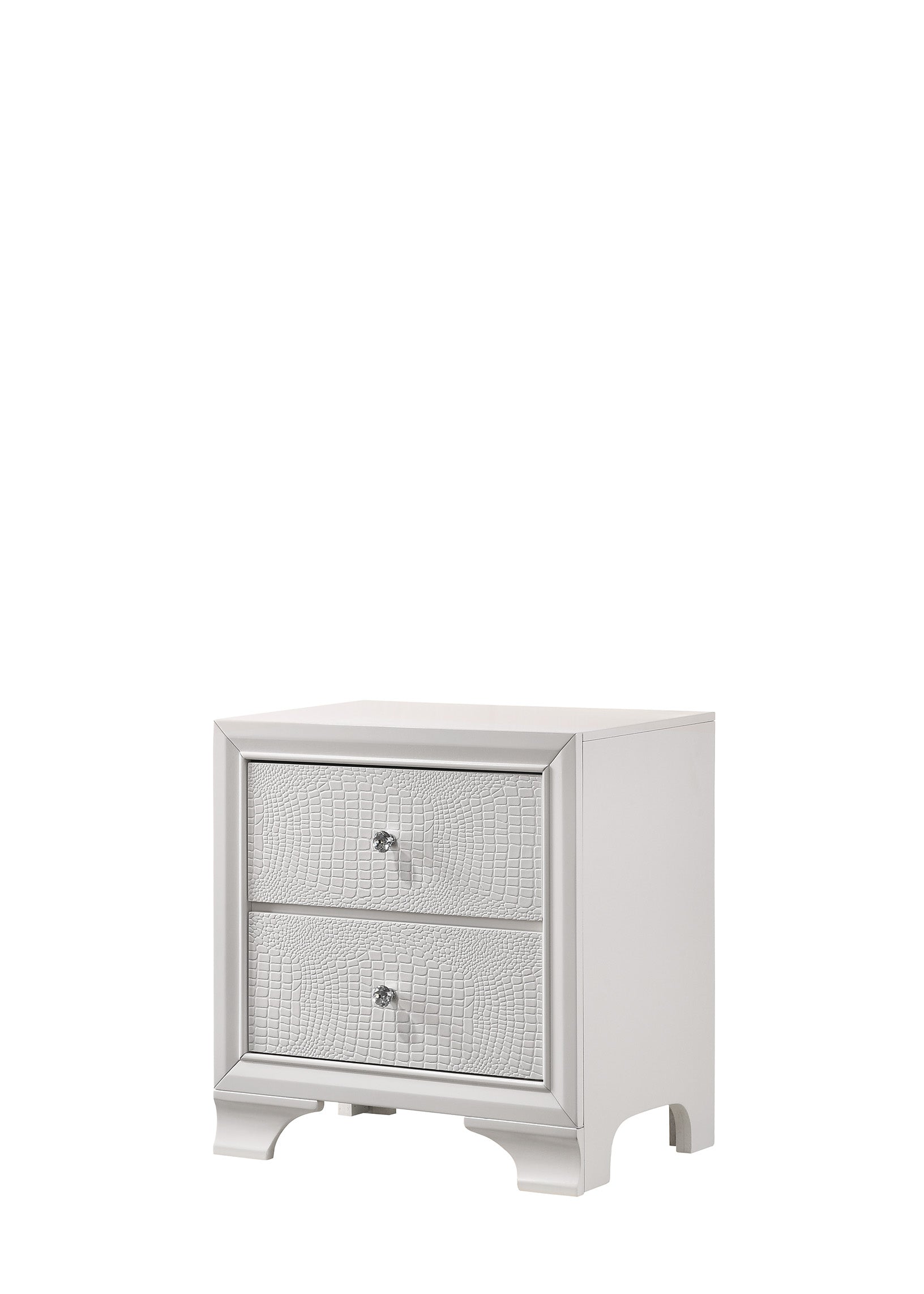 Lyssa Frost/Oat LED Panel Bedroom Set - Ornate Home
