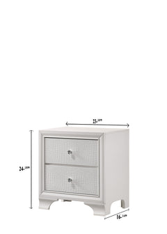 Lyssa Frost/Oat LED Panel Bedroom Set - Ornate Home