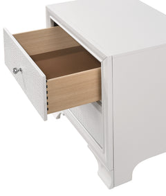 Lyssa Frost/Oat LED Panel Bedroom Set - Ornate Home