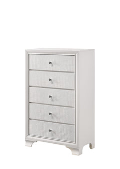 Lyssa Frost/Oat LED Panel Bedroom Set - Ornate Home
