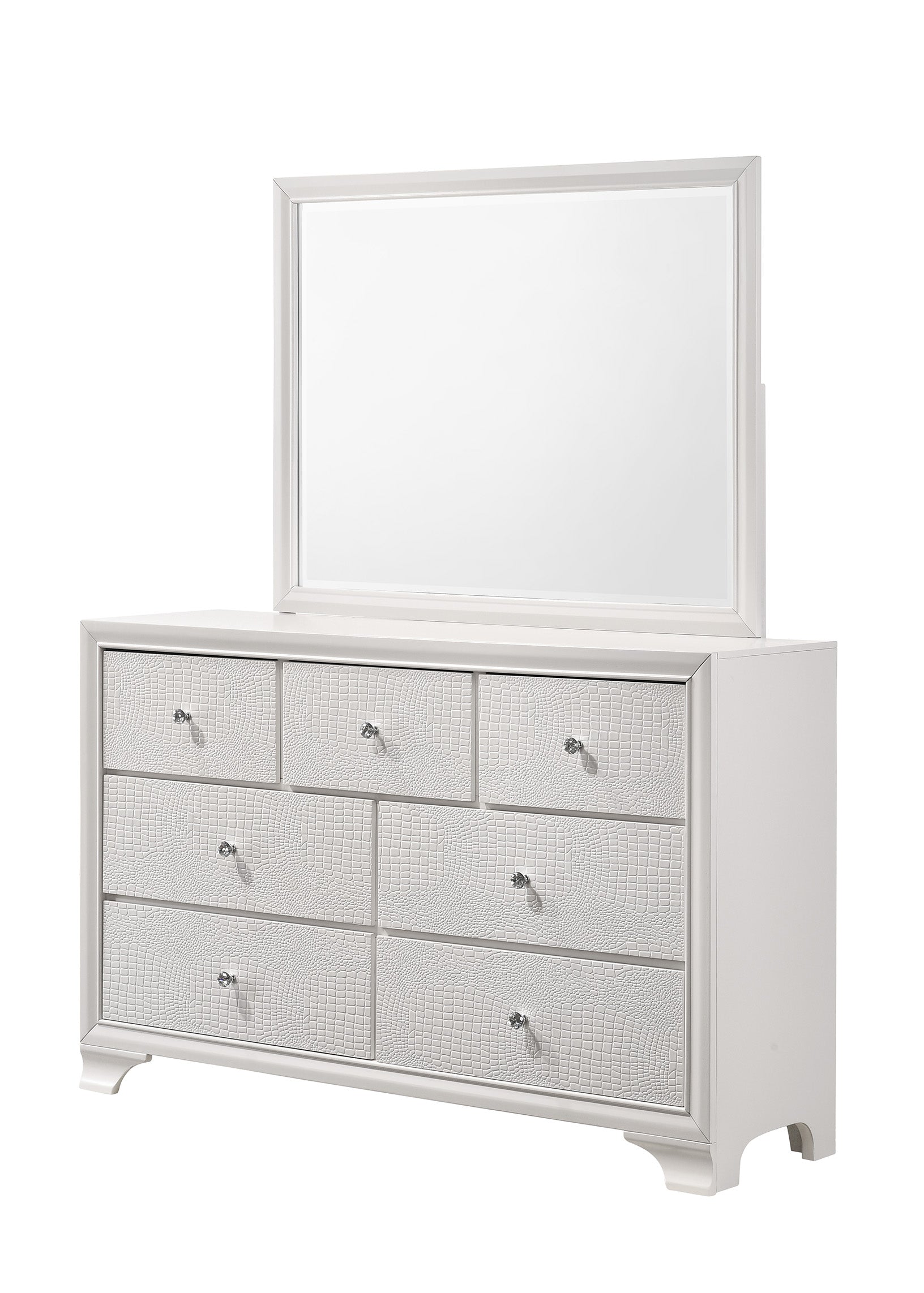 Lyssa Frost/Oat LED Panel Bedroom Set - Ornate Home