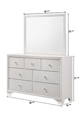Lyssa Frost/Oat LED Panel Bedroom Set - Ornate Home