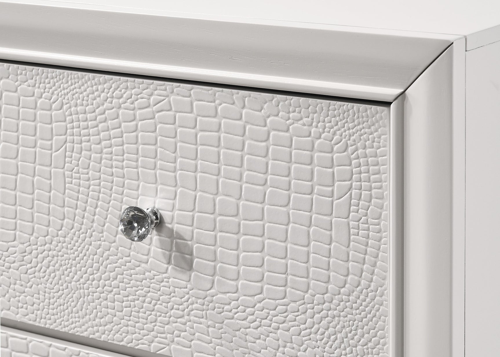 Lyssa Frost/Oat LED Panel Bedroom Set - Ornate Home