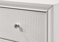 Lyssa Frost/Oat LED Panel Bedroom Set - Ornate Home