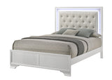 Lyssa Frost/Oat LED Panel Bedroom Set - Ornate Home