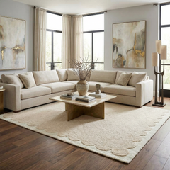 Lytufa Modern Art Deco Handmade Area Rug - Ornate Home