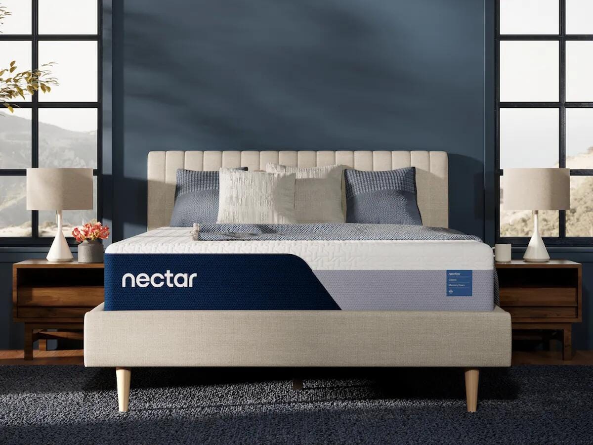 Nectar Classic Memory Foam White 2 Twin XL Mattresses