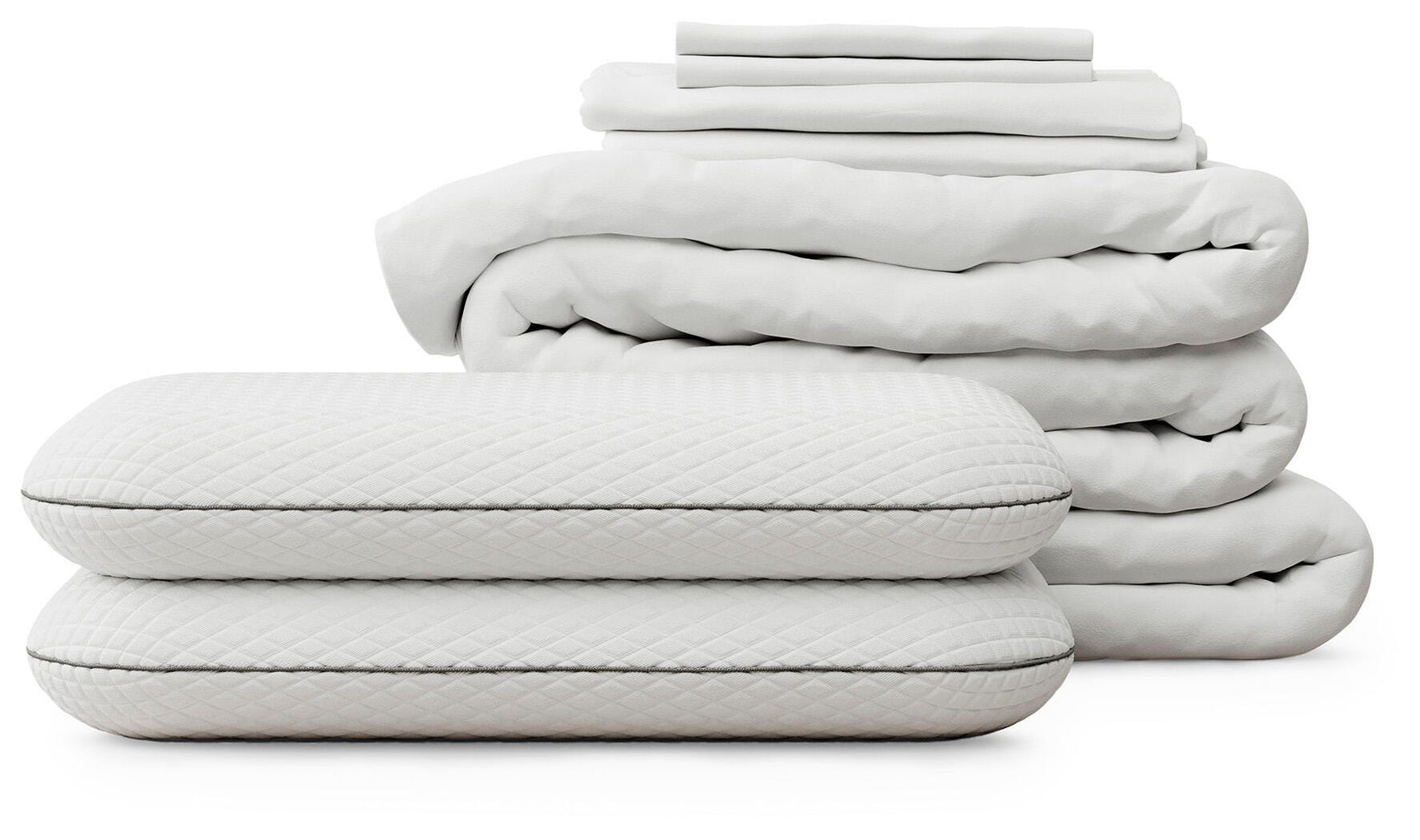 RH Mattress Protect Bundle White Queen Bedding Bundle