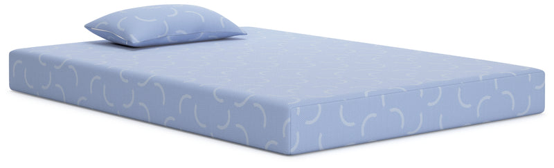 iKidz Ocean Blue Twin Mattress and Pillow - Ornate Home