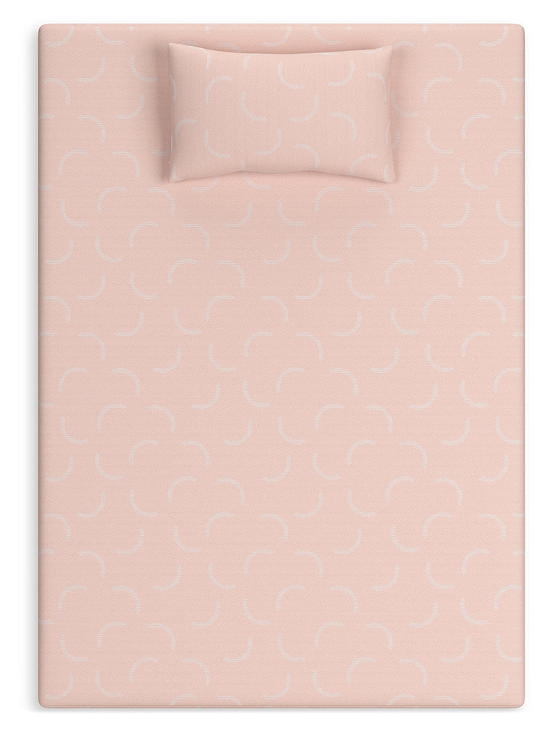 iKidz Coral Coral Twin Mattress and Pillow - Ornate Home
