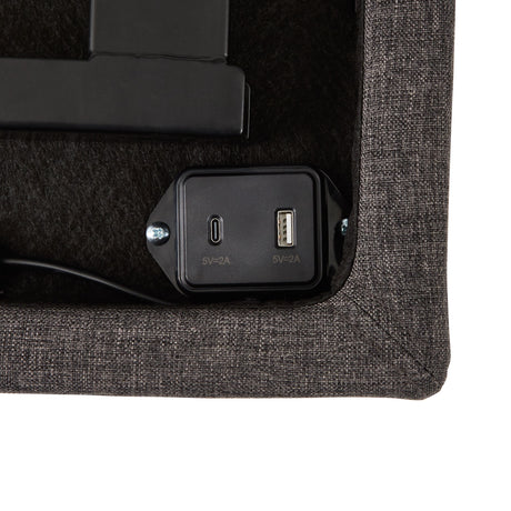 M455- Charcoal Queen Adjustable-Bed-Base - Ornate Home