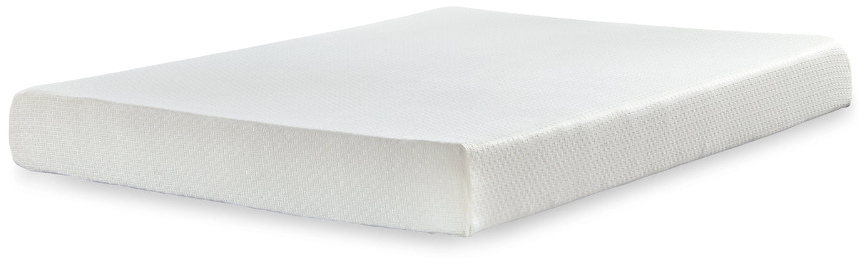 Chime 8 Inch Memory Foam White King Mattress and Adjustable Base - Ornate Home