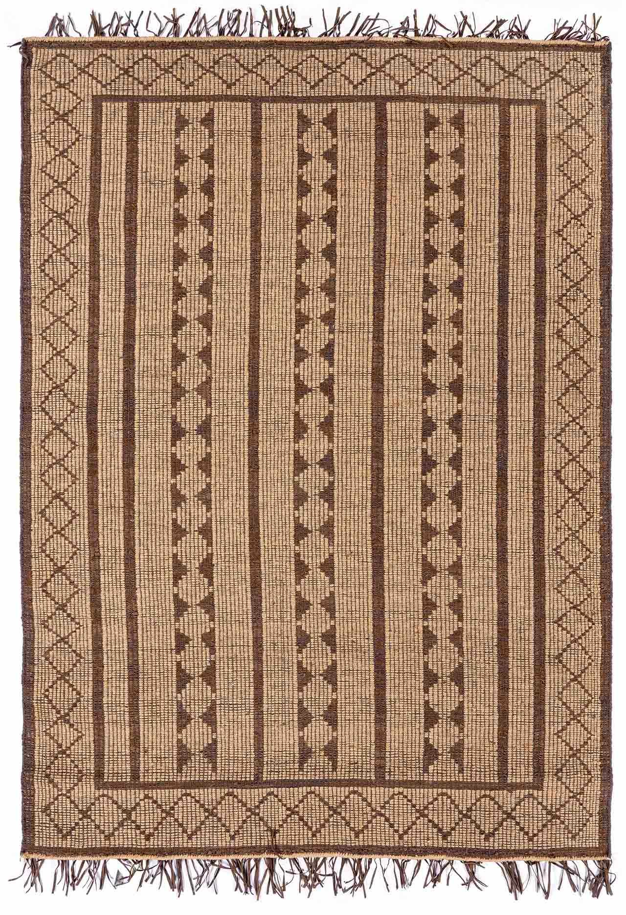 Maia Jute & Leather Area Rug - Clearance
