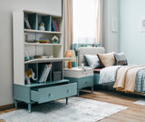 Marin Light Blue/White Bookcase