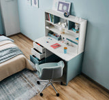 Marin Light Blue/White Study Desk With Top Module