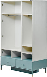 Marin Light Blue/White 3 Door Wardrobe