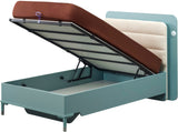 Marin Light Blue/White Kids Room Set (Twin Bed & Study Desk & Nightstand)