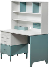 Marin Light Blue/White Study Desk With Top Module