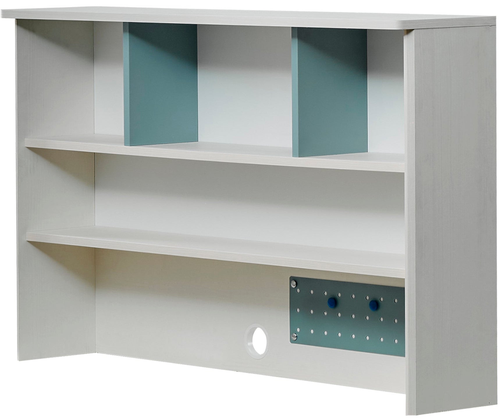 Marin Light Blue/White Study Desk With Top Module