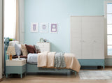 Marin Light Blue/White 3 Door Wardrobe